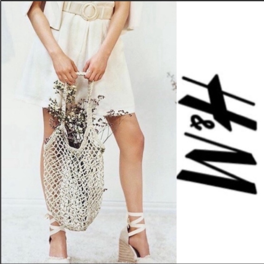 NWT H&M Net Summer Bag - Beige